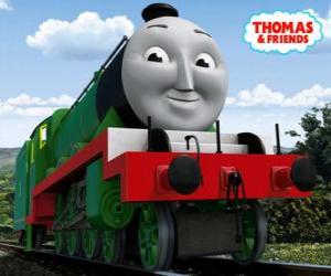 yapboz Henry, uzun ve hızlı bir yeşil lokomotif sayısı 3